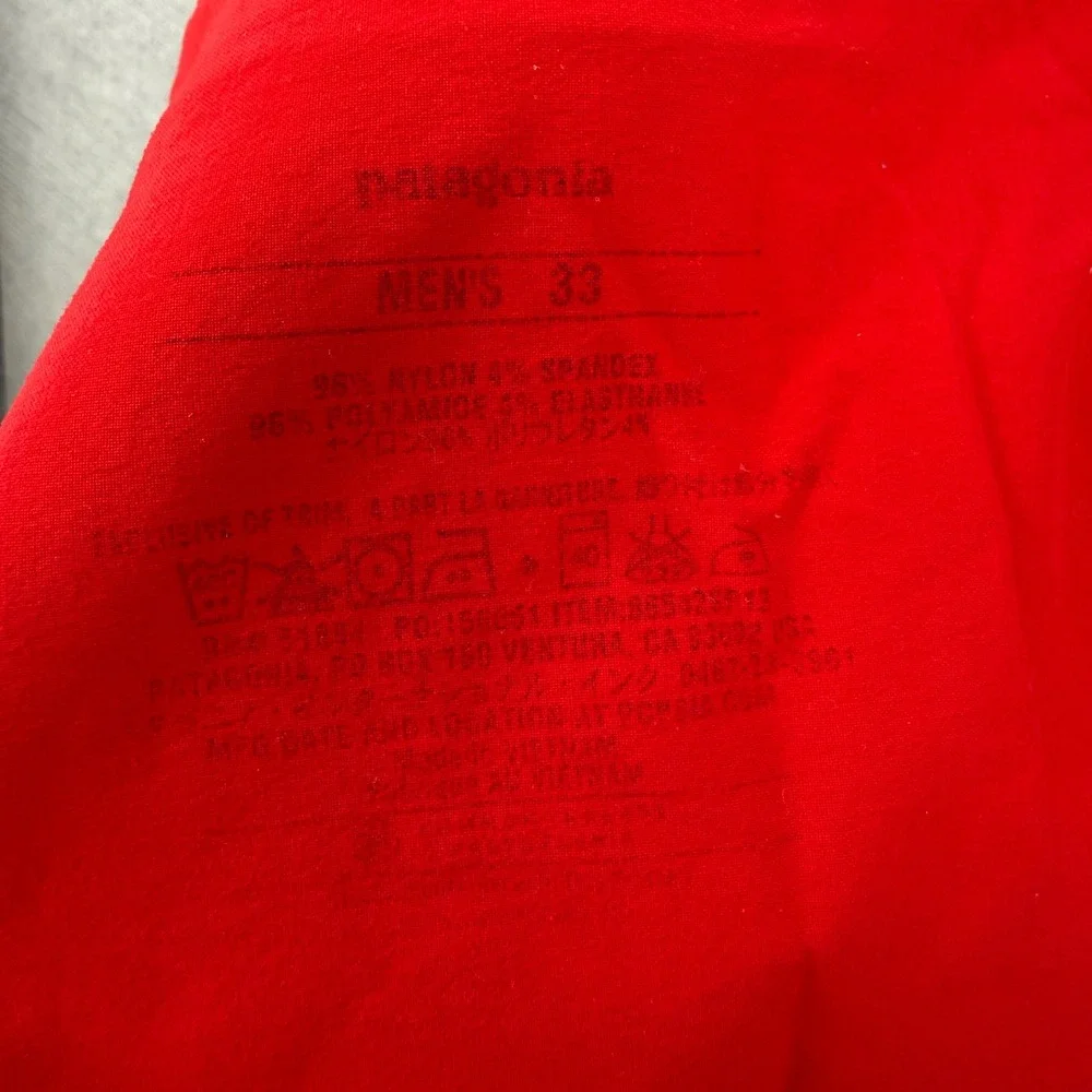 Patagonia Board Shorts Mens 33 Red Swim Trunks Outdoor Gorpcore
